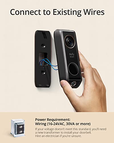 Video Doorbell Wired with Chime, Dual Cam, 2K HDR, Motion Alert O333551