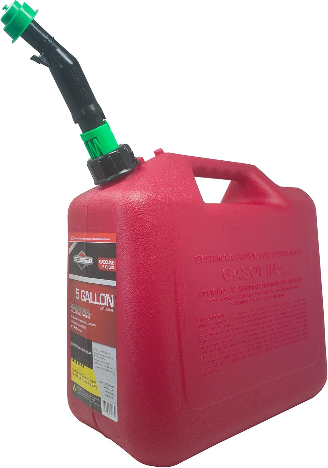 5 Gallon Gas Can with Smart Fill Spout, Red S81340