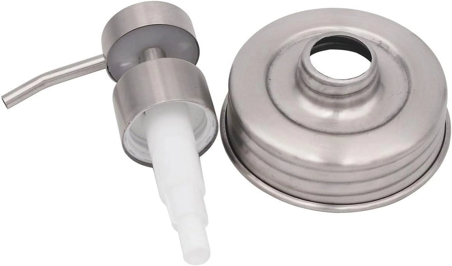 Stainless Steel Threaded Soap Pump Lid for Mason Jars M120827