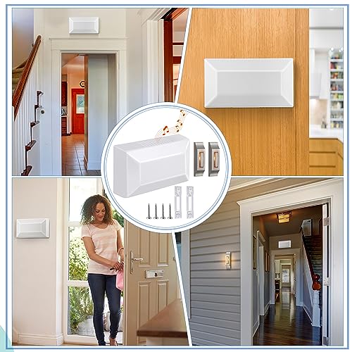 Wired Doorbell Chime Kit with 2 Lighted Metal Push Buttons G2237