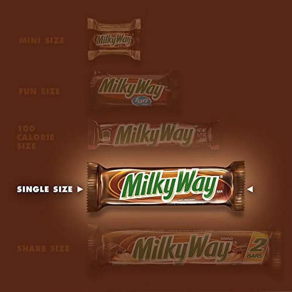 Milk Chocolate Singles Size Candy Bars 36-Count Box F7109