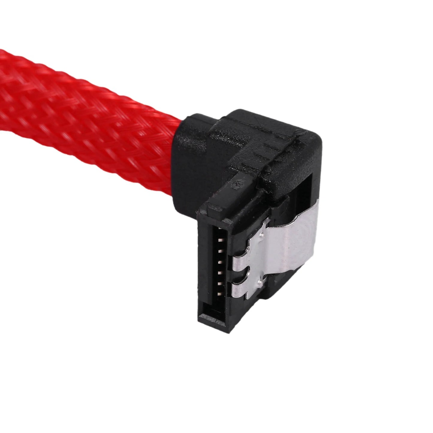 Right Angle SATA3 7Pin Data Cable 50CM Nylon Sleeved A1363