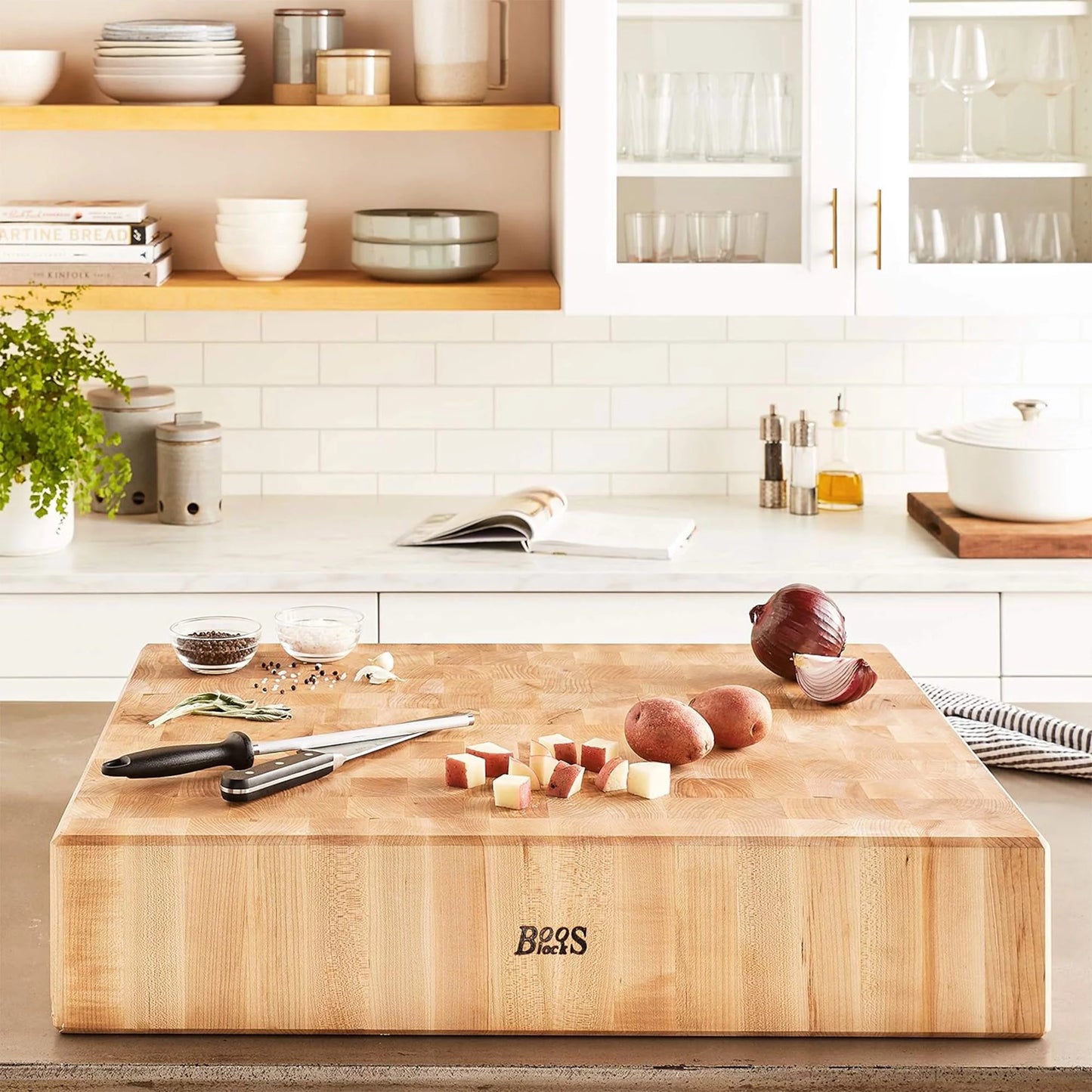 Maple Wood Cutting Board for Kitchen, 30 x 24 inches H590