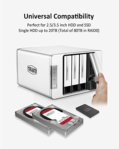 4-Bay NAS Network Storage Server with Quad-core CPU and 2.5GbE Ports C768468