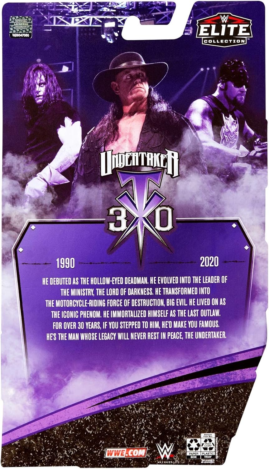 Undertaker Elite Series Deluxe Action Figure with Realistic Facial Detailing K561246