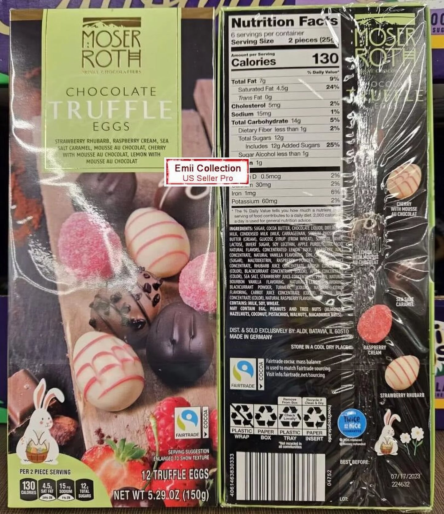 Chocolate Truffle Eggs 5.29oz (2 Boxes) L16801
