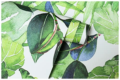Tropical Palm Leaves Peel and Stick Wallpaper Removable H241043