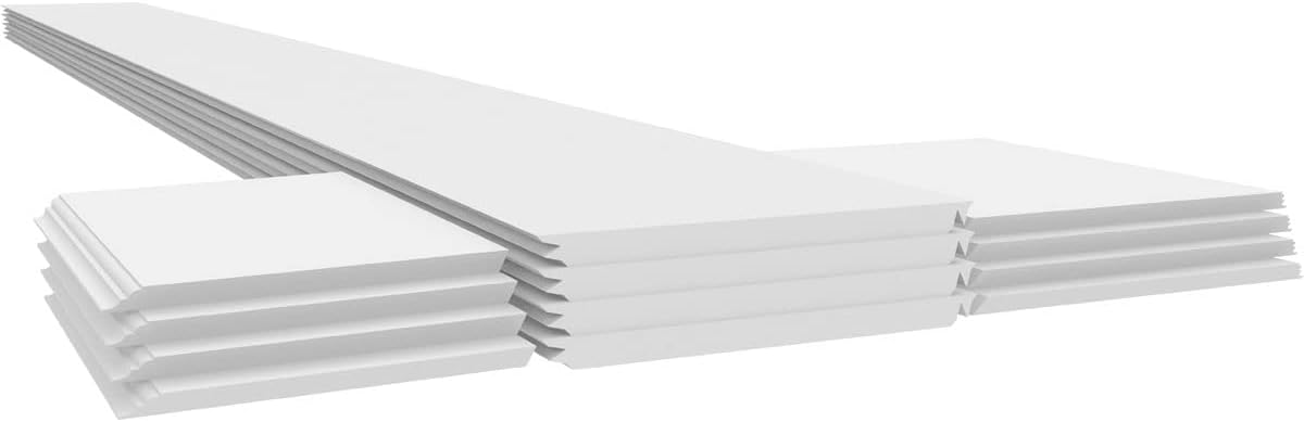 10"W x 9'H Square Non-Tapered Smooth PVC Column Wrap Kit with Capital & Base B298184