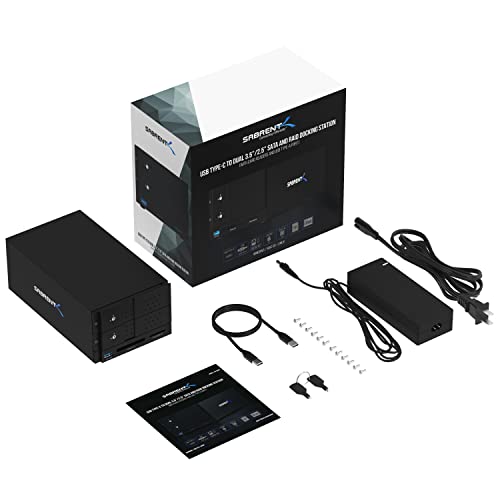 USB 3.2 5-Bay SATA Hard Drive Docking Station, Trayless, USB-C 10Gbps P669