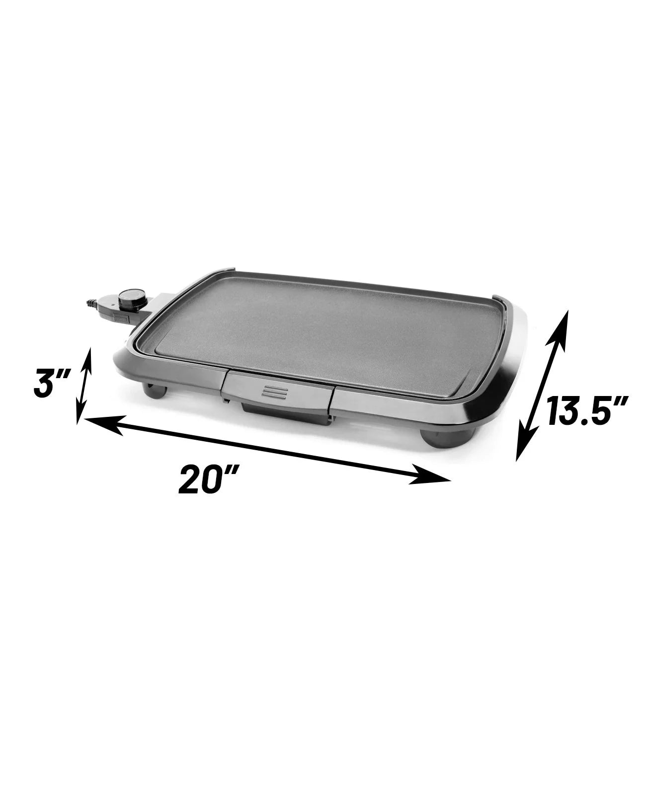 Nonstick Electric Griddle for 6 Eggs and Pancakes S797