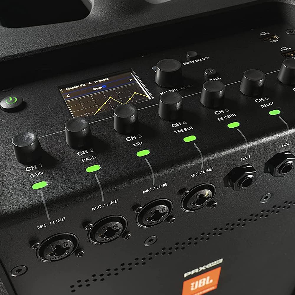 Powered Loudspeaker Line Array with 7-Channel Mixer and Built-in Effects A288947