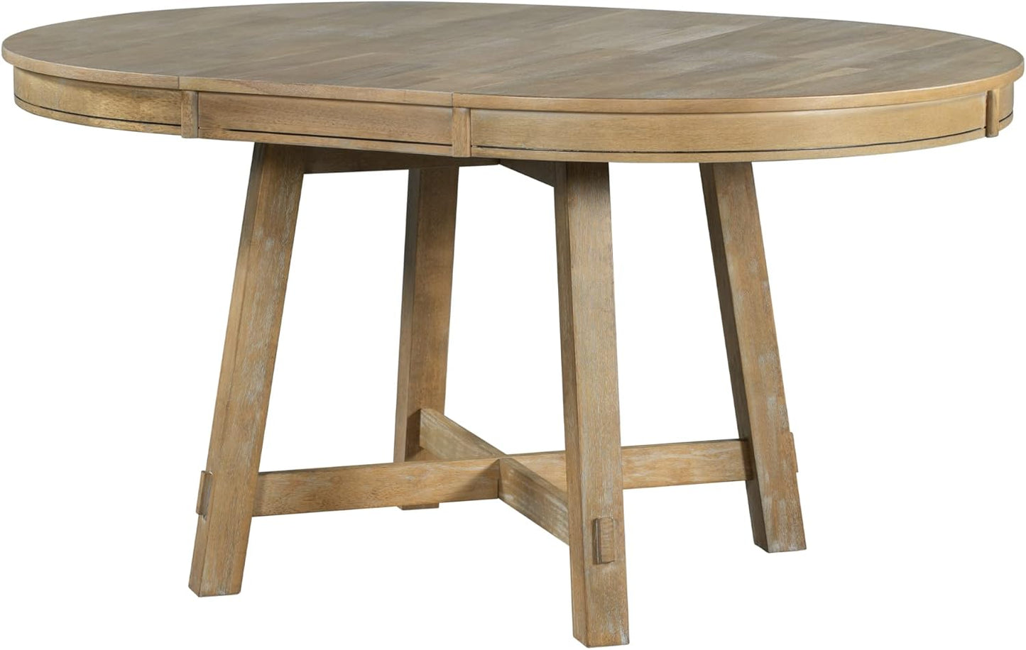 Farmhouse Round Extendable Dining Table with 16" Leaf R8370