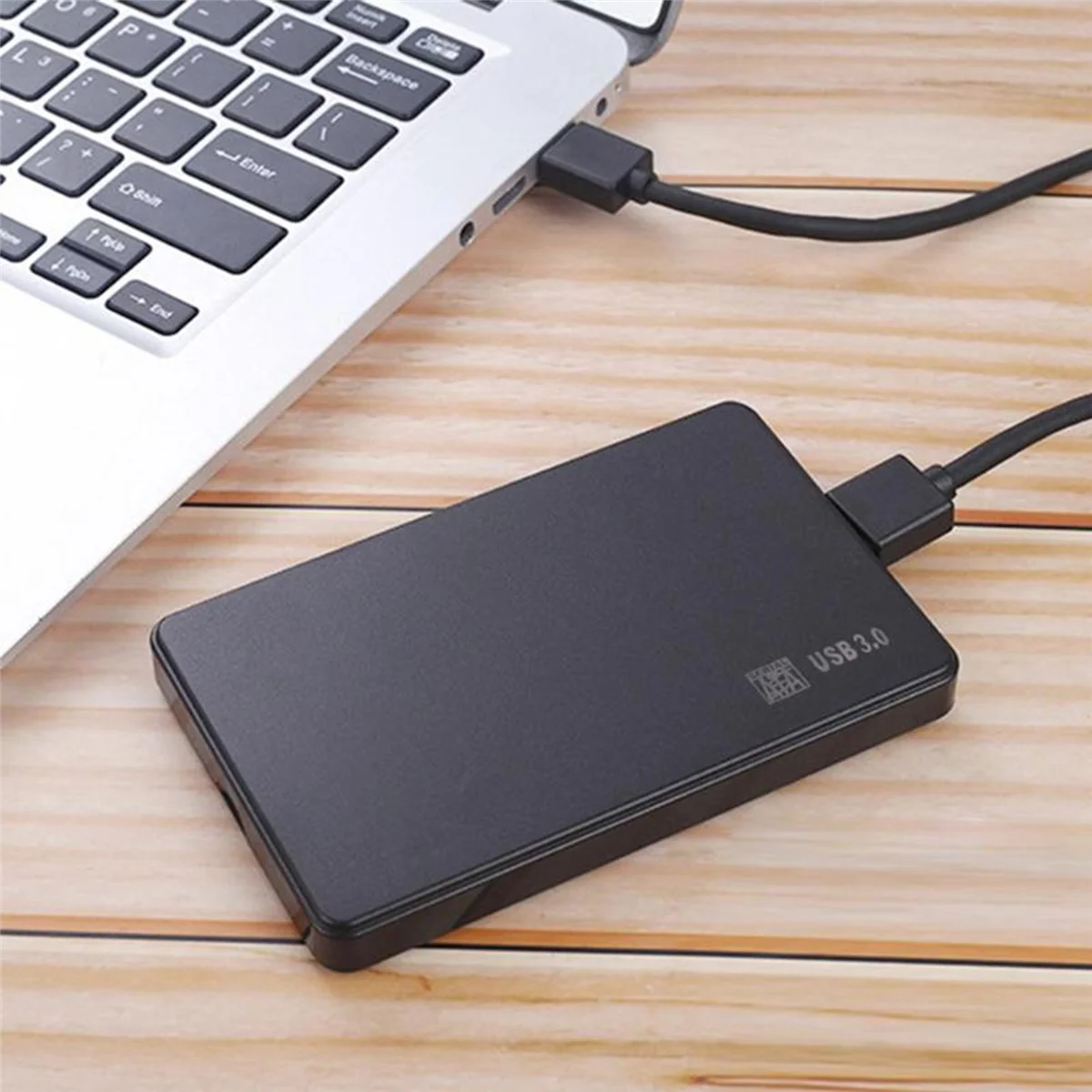 2.5in to USB 3.0 Solid State Enclosure for HDD SSD External, Black Z16603