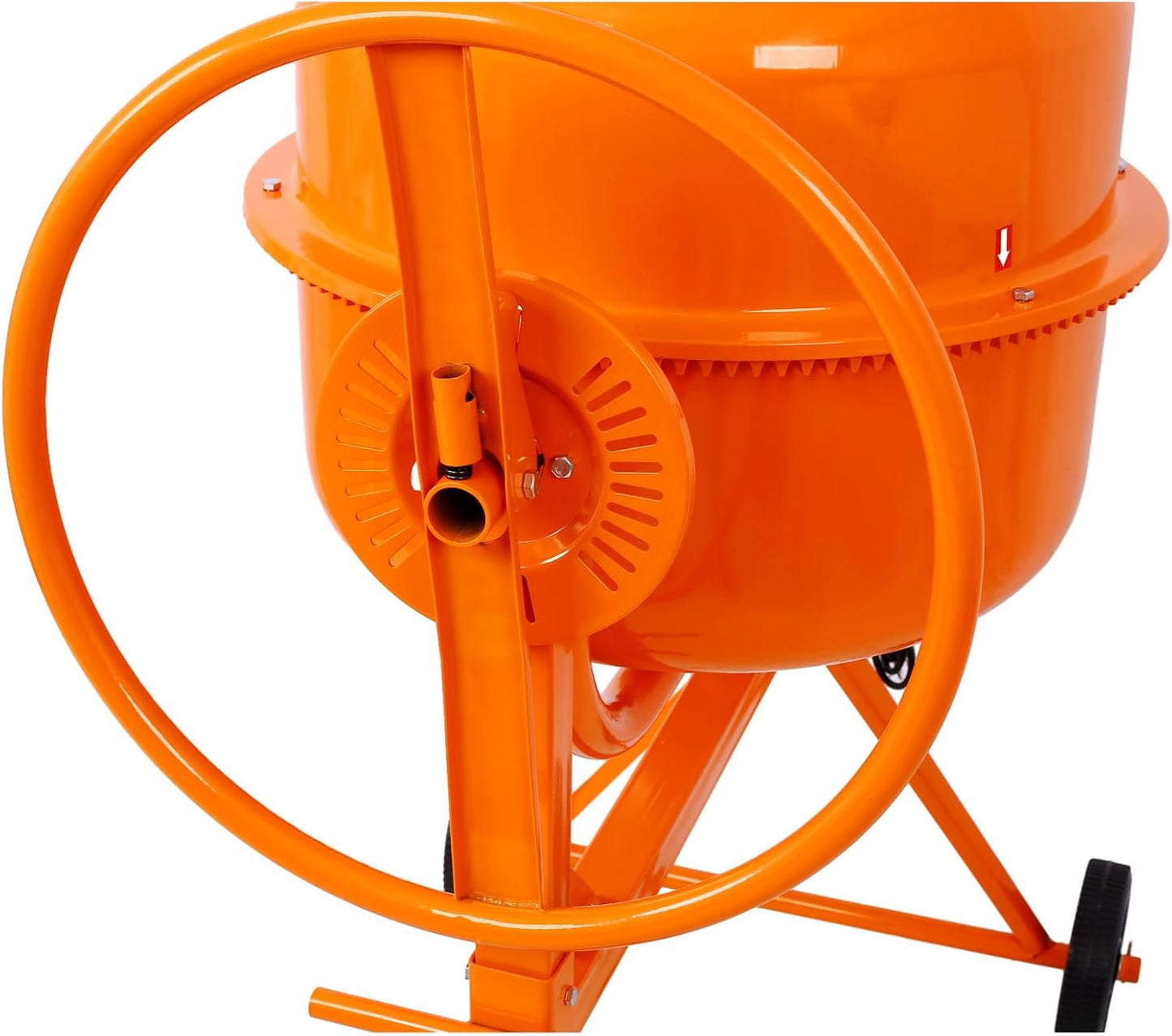 Electric Concrete Mixer, 5 Cu Ft, 650W Portable for Mortar and Stucco N607623