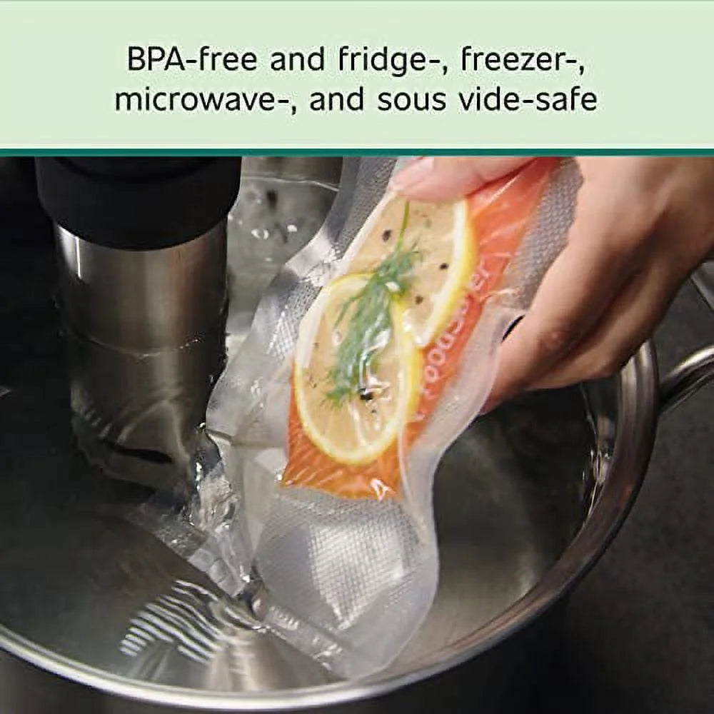 Vacuum Sealer Bags for Airtight Food Storage, 1 Quart, 44 Count F67653