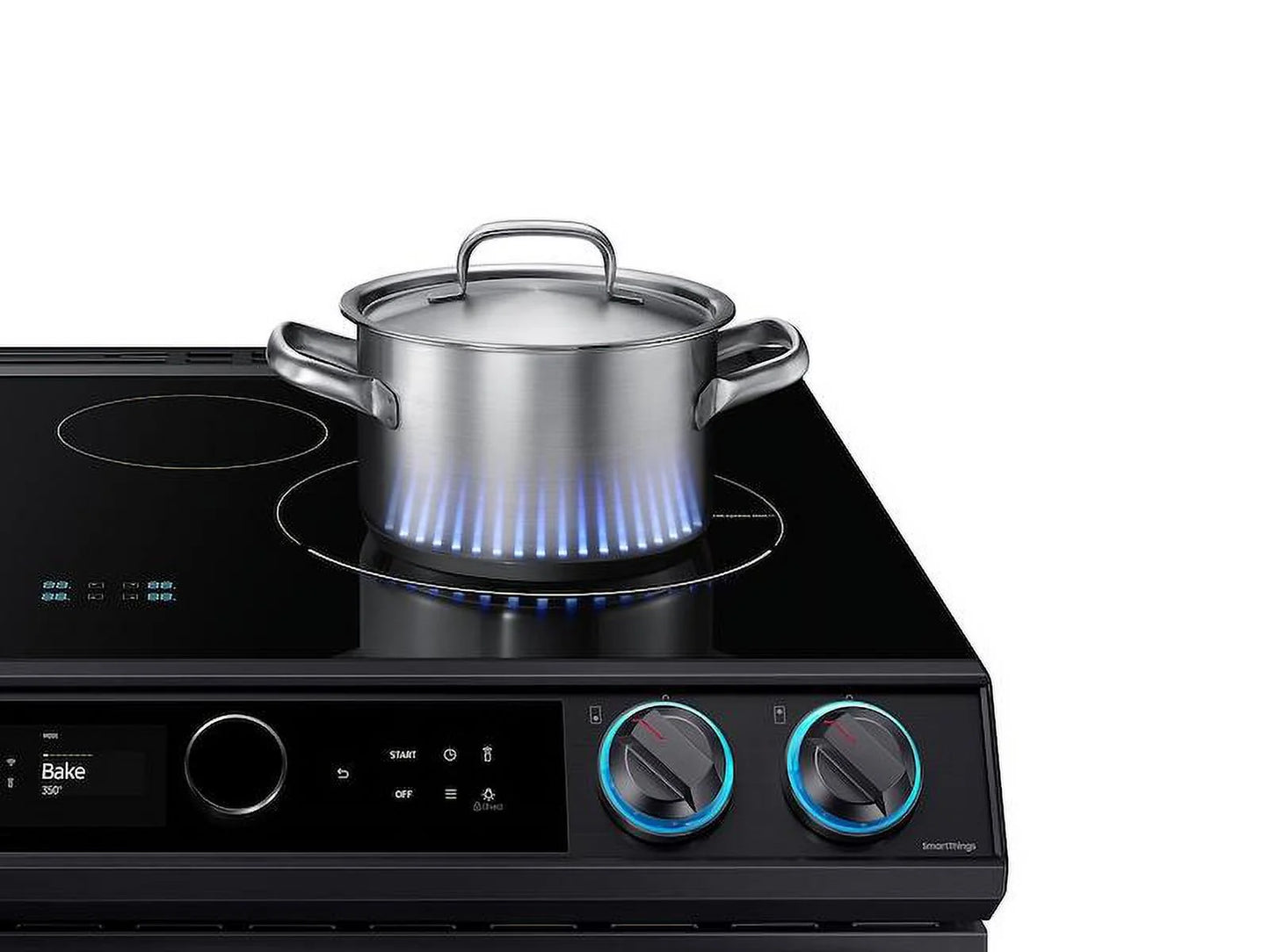 6.3 cu. ft. Smart Slide-in Induction Range, Black Stainless S256