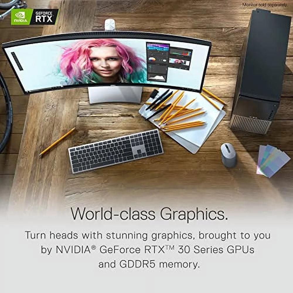 Desktop Computer, Intel Core i7, 16GB RAM, 512GB SSD, RTX 3060, Windows 11 (Refurbished) A54816