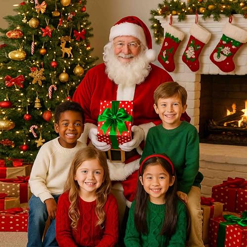 Santa Costume for Men, Christmas Claus Outfit Suit H5117