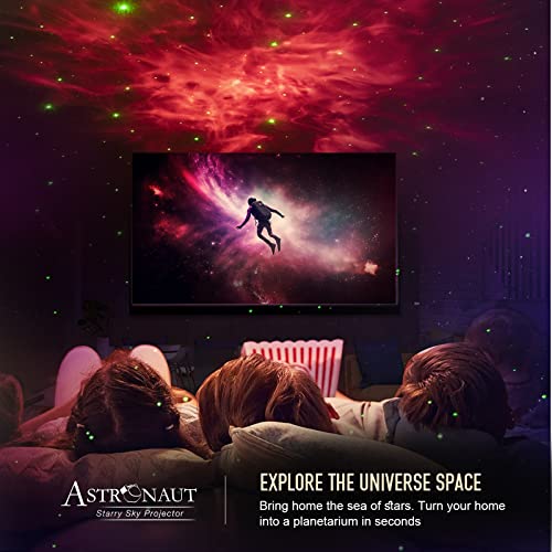 Astronaut Star Projector Night Light with Remote and Timer H43959