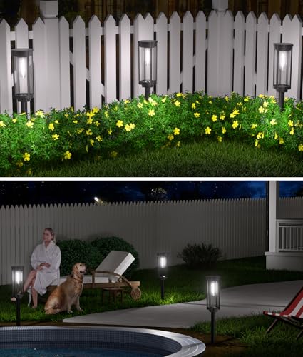 Solar Pathway Lights Outdoor, IP65 Waterproof, Auto On/Off Z346