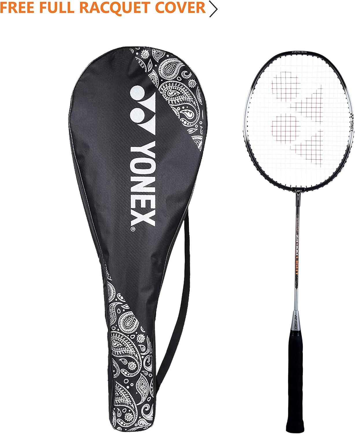 Badminton Racquet Set of 2 with Full Cover V8436