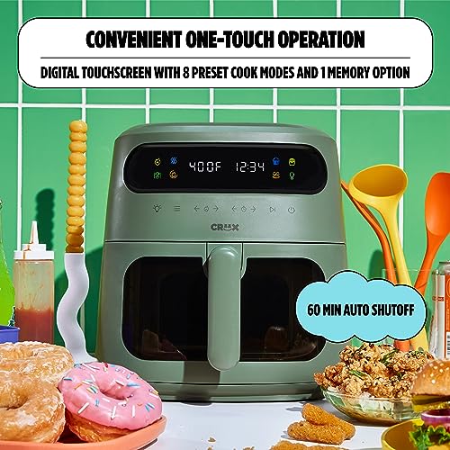 8 QT Digital Air Fryer with Touch Screen and TurboCrisp Technology F231