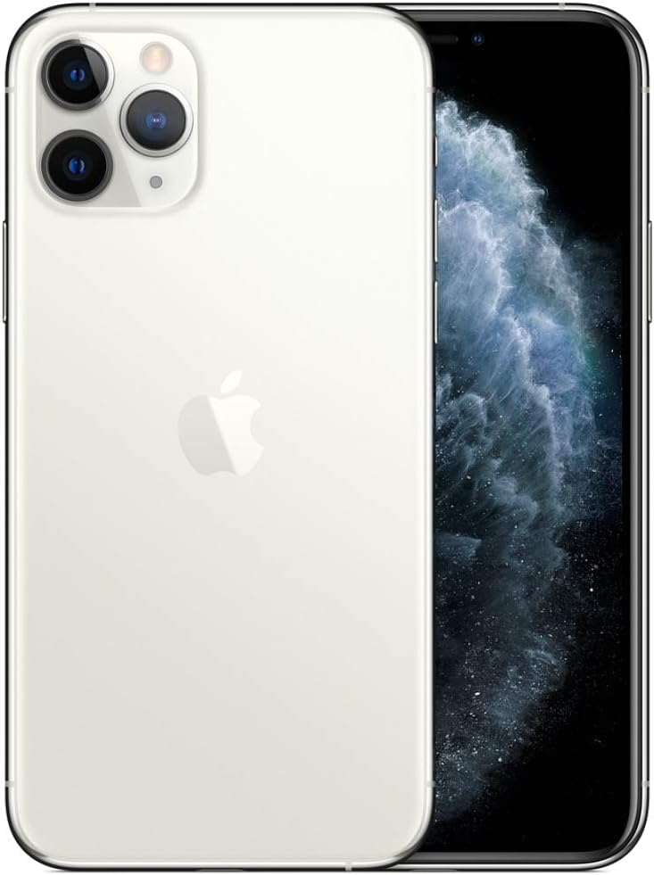 Apple iPhone 11 Pro Max (64GB, Silver) - AT&T/T-Mobile Unlocked (Renewed)