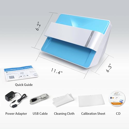 Photo Scanner for 4x6 Photos, Auto Crop and Deskew, CCD Sensor, Mac and PC U643