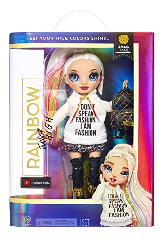 Rainbow High Jr High Series 2 Amaya Raine - 9" Posable Fashion Doll with Designer Accessories and Backpack V3372