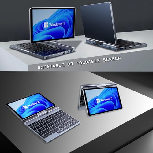 8 inch Mini Laptop HD Touchscreen Portable 2-in-1 Computer, Windows 11 Pro, 12GB RAM 512GB SSD H556178