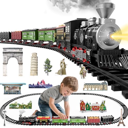 Electric Train Set for Kids with Lights and Sounds H492