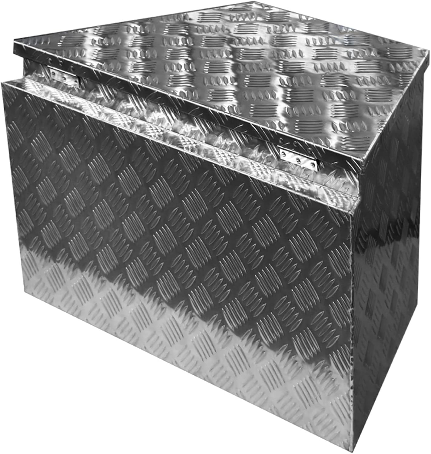 Aluminum Trailer Tongue Tool Box Diamond Tread with Lock & Keys Q982