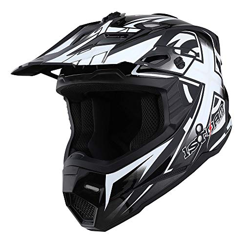Adult Motocross Helmet Full Face Racing Style Matt Black U258