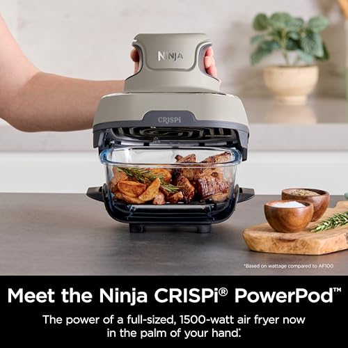Air Fryer with Glass Containers, 4 QT & 6 Cup, Dishwasher Safe Y888