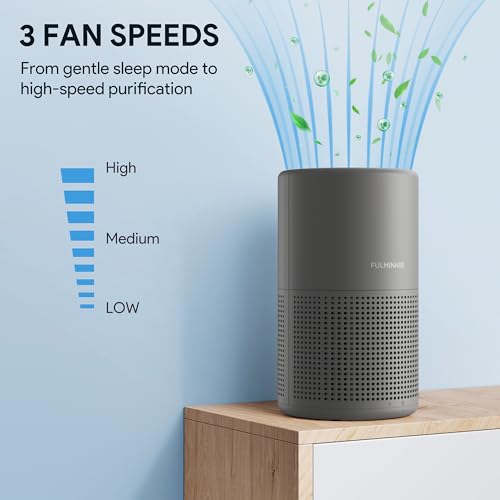 H13 True HEPA Air Purifier for Bedroom, Quiet with Night Light R447898