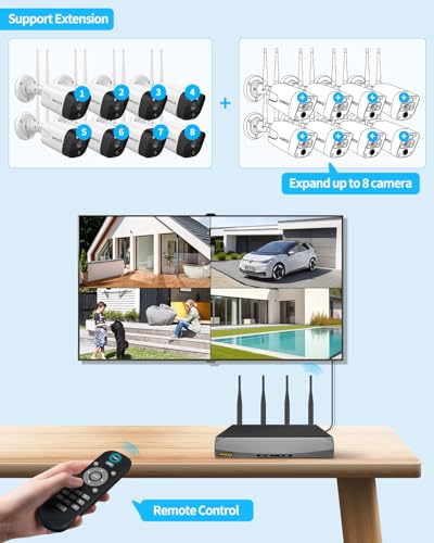 Outdoor Wireless Security Camera System with Two-Way Audio and PIR Detection X6025