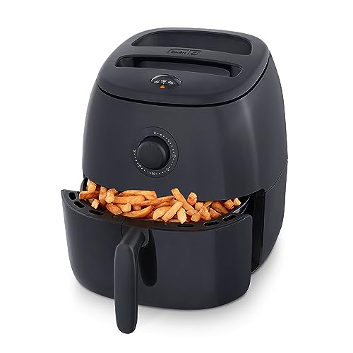 Electric Air Fryer Oven, 2.6 Qt., Grey, Compact, Auto Shut Off, 1000-Watt L764