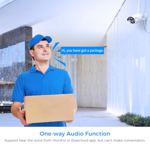 Wireless Security Camera System, 4K NVR, 4Pcs 3MP Night Vision WiFi Cameras D47166