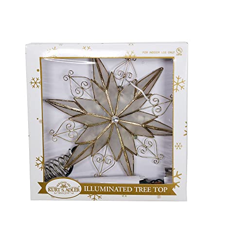 10-Light 6-Point Capiz Star Treetop X1771