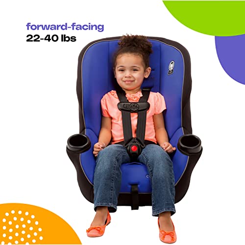 2-in-1 Convertible Car Seat, Rear-Facing 5-40 lb, Forward-Facing 22-40 lb, Up to 43 in, Blue D8789