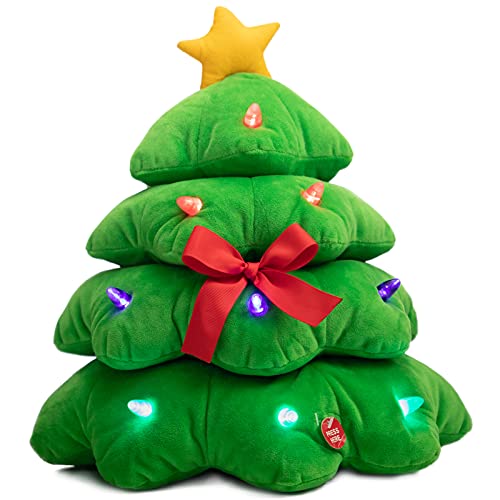 Animated Christmas Snowman Plush with LED Lights Musical Toy K182254