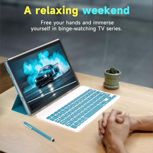 10 Inch Android Tablet with Keyboard Case Mouse Stylus S54567