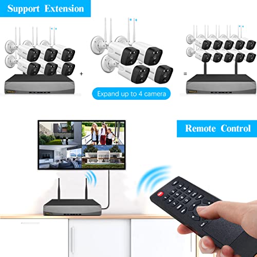 Outdoor Wireless Security Camera System with Two-Way Audio and PIR Detection X6025