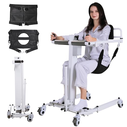 Patient Lift for Home Wheelchair Lift Transfer Chair, Bathroom Wheelchair, Patient Transfer Chair, Bedside Commode, Shower Chair, Portable car Lift, Lift Seats for Elderly with Soft Cushion