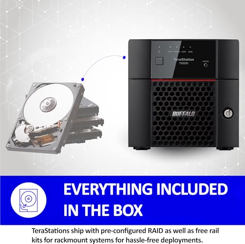 2-Bay 4TB Desktop NAS with Hard Drives Included X7619