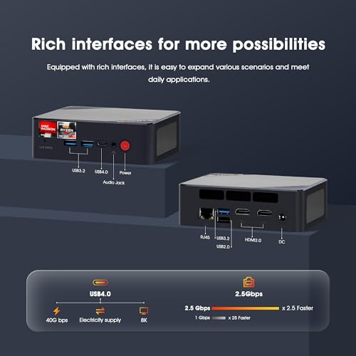 Mini PC N100 16GB DDR4 512GB SSD Triple Display 4K 60Hz P593