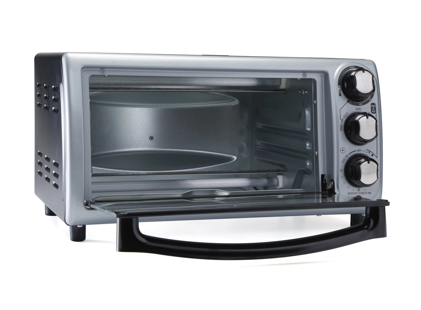 Countertop Toaster Oven with Bake Pan, Broil & Bagel Functions, Auto Shutoff F197