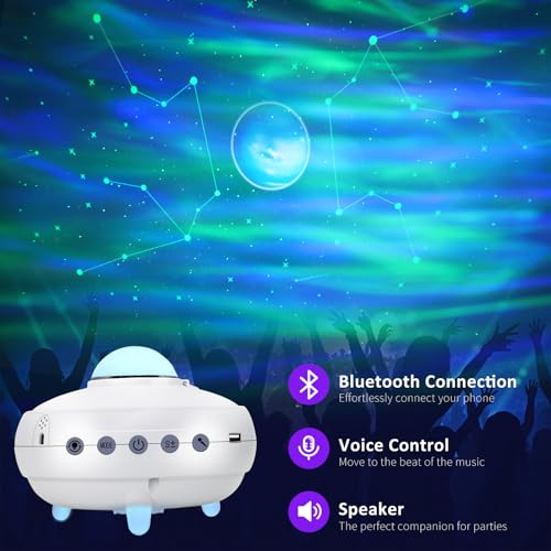 Laser Christmas Projector Lights Outdoor, Red and Green Stars, IP65 Waterproof H73494