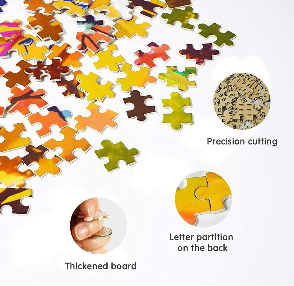 Dragonfly Wooden Jigsaw Puzzle 1000 Pieces for Adults with Poster M798