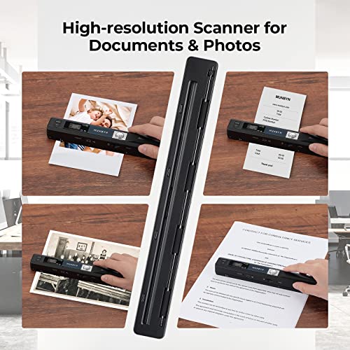 Portable Scanner for A4 Documents Photos, 900 DPI, Flat Scanning with 16G SD Card M143995